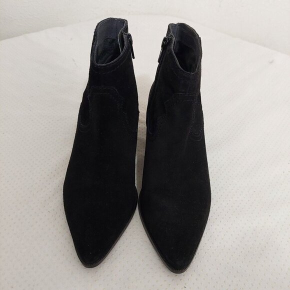 Seychelles Women's Western Chic Black Suede Point Toe Ankle Boots Bootie Size 7 - Picture 3 of 9